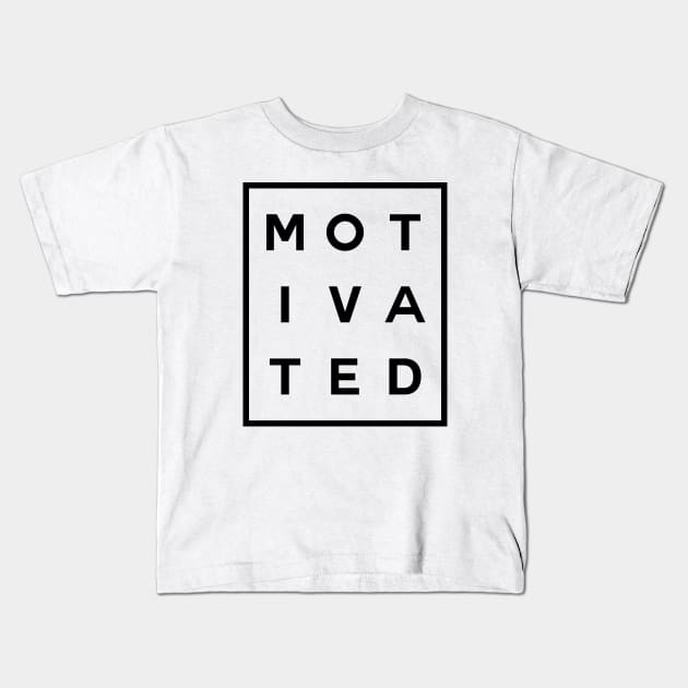 Motivated Boxed (Black) Kids T-Shirt by inotyler